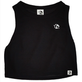 Black Women's Sport Crop Top - Classic and Premium Design