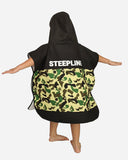 Kids’ Camo Surf Poncho - Fun and Functional Beach Changing Robe