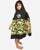 Kids’ Camo Surf Poncho - Fun and Functional Beach Changing Robe