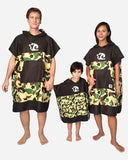 Women’s Camo Surf Poncho - Stylish and Functional Beach Changing Robe