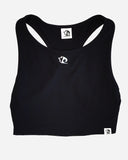 Steepline Women black crop tank top sporty