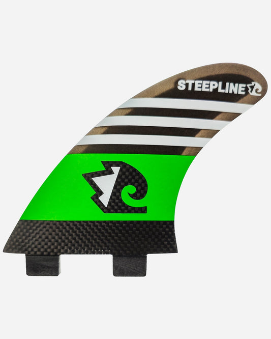 Green Carbon Fiber Surf Fin - Premium Performance and Style