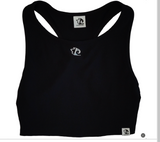 Steepline Women black crop tank top sporty