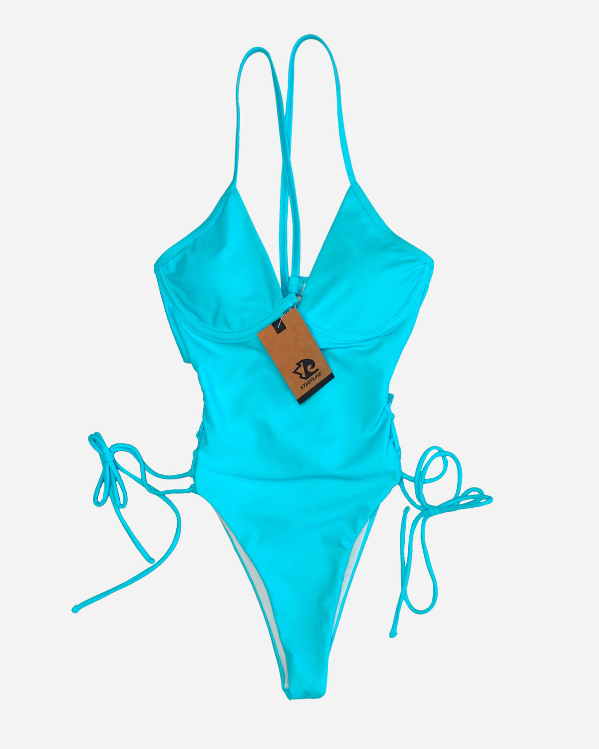 Steepline One piece swimsuit mono piece Bikini (BLUE)