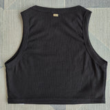 Black Women's Sport Crop Top - Classic and Premium Design